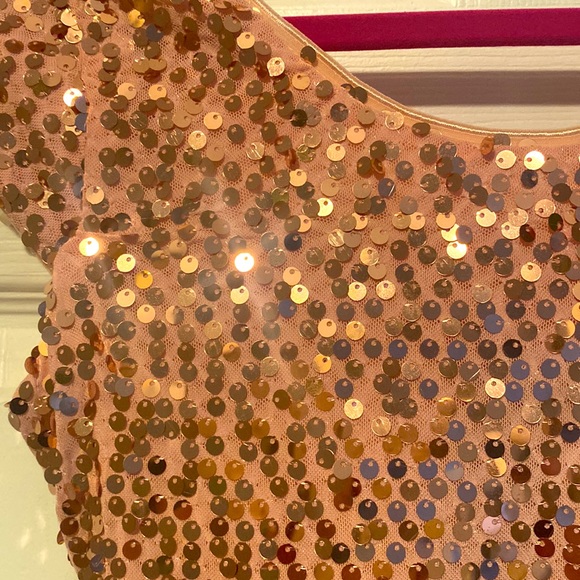 Sparkling pink sequin dress from rue 21, size small, worn once. Beautiful bling! - Picture 3 of 8